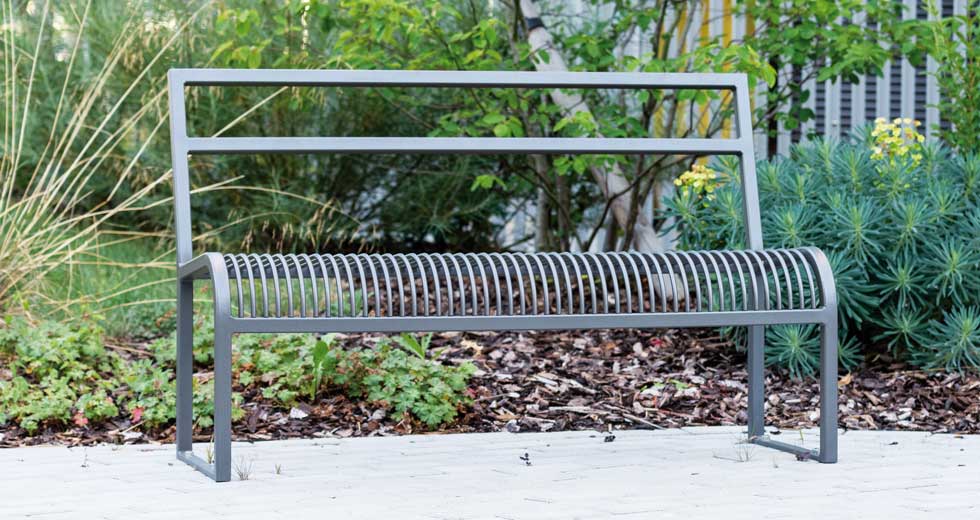 Area - Bench with backrest - Antibes