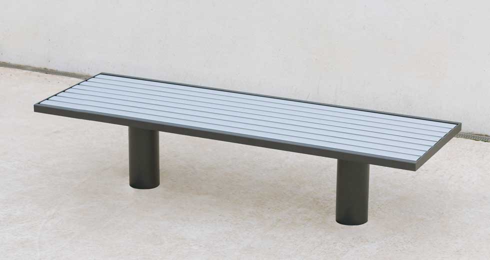 Area - Backless bench - Toronto aluminium