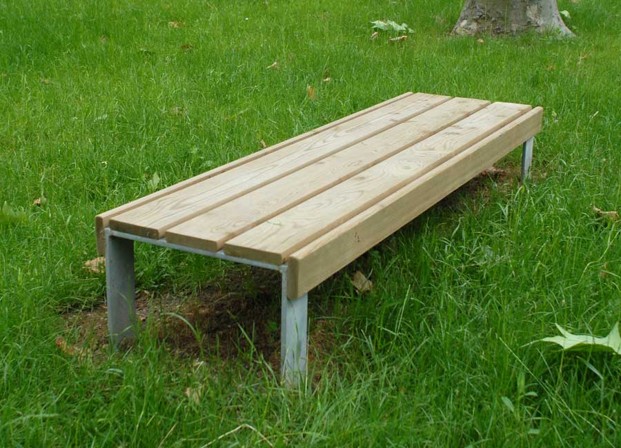 Banc simple enfant ATLANTIQUE BOIS conçu et fabriqué par Aréa mobilier urbain