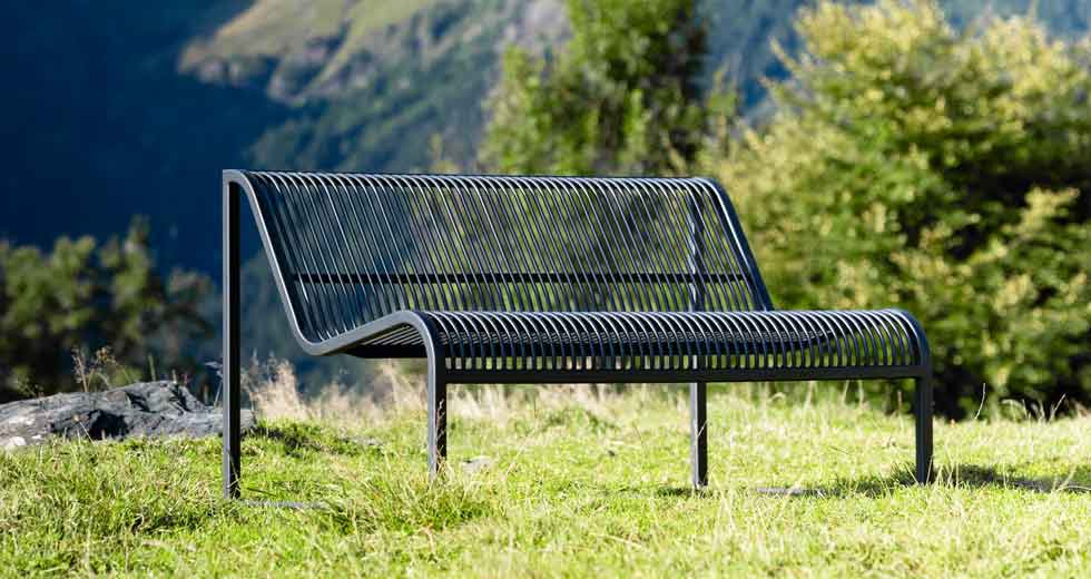 Area - Bench with backrest - Cannes